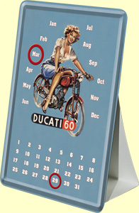 Metallskylt Ducati 60