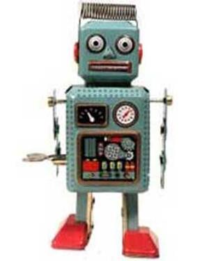 Plåtrobot Blå