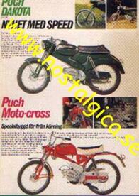Nostalgikort: Puch Dakota (vz 50), Puch Moto-cross (mc 50)