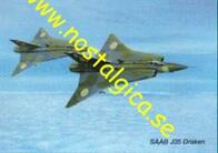 Nostalgikort: SAAB J35 Draken