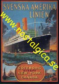 Nostalgikort: Svenska Amerika Linien