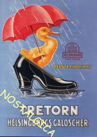 Nostalgikort: Tretorn Galoscher