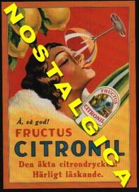 Nostalgikort: Fructus Citronil citrondryck