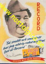 Nostalgikort: Record Lyx Rakblad