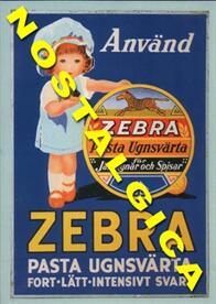 Nostalgikort: Zebra ugnsvärta