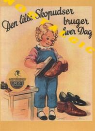 Nostalgikort: Den lille skoputsaren