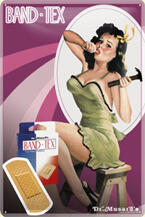 Metallskylt. PinUp Hammer
