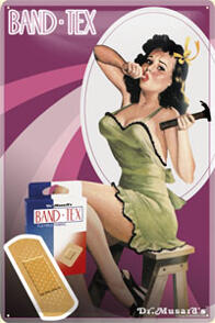 Metallskylt. PinUp Hammer