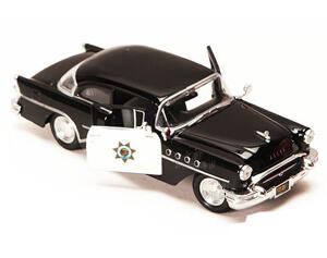 Plåtleksaker - Plåtleksak: Buick Century Polisbil 1955.