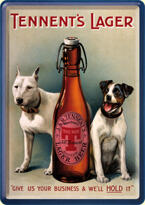 Metallskylt Tennents Lager