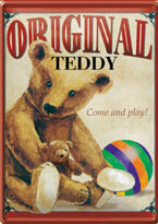Metallskylt Teddy Bear