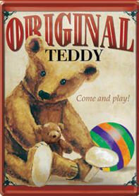 Metallskylt Teddy Bear