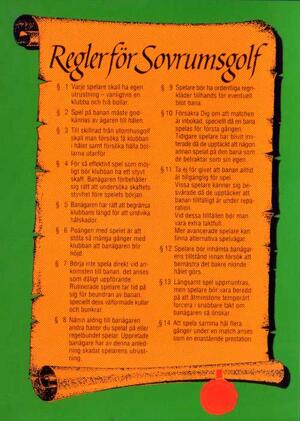 Nostalgikort: Regler för sovrumsgolf