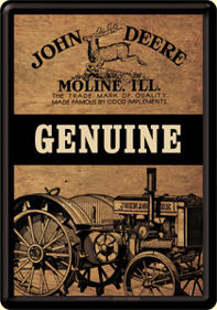 Metallskylt John Deere Genuine