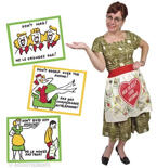 Förkläde i bästa retrostil: How to keep your husband.