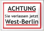 Metallskylt Achtung