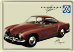 Metallskylt. Karmann Ghia Coupe