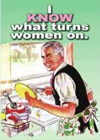 Retro kylskåpsmagnet: I know what turns on. . .